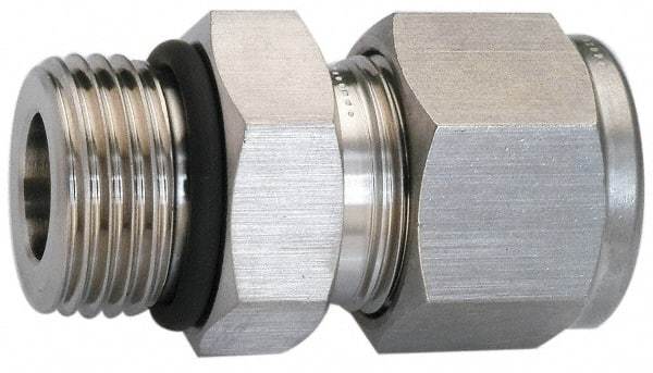 Ham-Let - 3/4" OD, Grade 316Stainless Steel Male Connector - Comp x Male SAE Ends - Americas Industrial Supply
