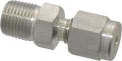 Ham-Let - 1/8" OD, Grade 316Stainless Steel Male Connector - Comp x MNPT Ends - Americas Industrial Supply