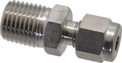 Ham-Let - 3/16" OD, Grade 316Stainless Steel Male Connector - Comp x MNPT Ends - Americas Industrial Supply