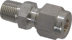 Ham-Let - 1/4" OD, Grade 316Stainless Steel Male Connector - Comp x MNPT Ends - Americas Industrial Supply