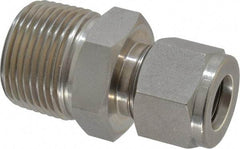 Ham-Let - 1/2" OD, Grade 316Stainless Steel Male Connector - Comp x MNPT Ends - Americas Industrial Supply