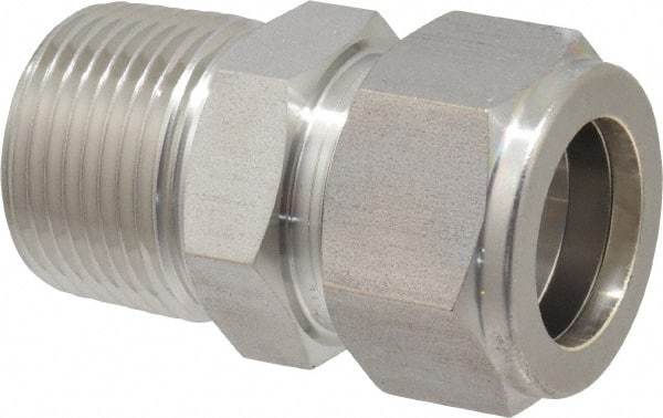 Ham-Let - 3/4" OD, Grade 316Stainless Steel Male Connector - Comp x MNPT Ends - Americas Industrial Supply
