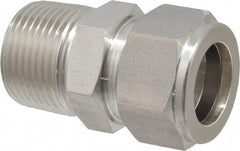 Ham-Let - 3/4" OD, Grade 316Stainless Steel Male Connector - Comp x MNPT Ends - Americas Industrial Supply