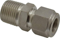 Ham-Let - 1/2" OD, Grade 316Stainless Steel Male Connector - Comp x MNPT Ends - Americas Industrial Supply