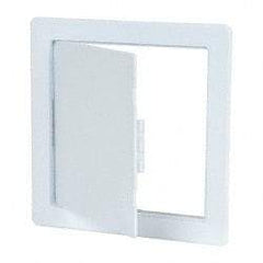 Karp - 9-3/4" Wide x 9-3/4" High, High Impact Styrene Plastic Access Door - 7-3/4" Opening Width, 7-3/4" Opening Height - Americas Industrial Supply