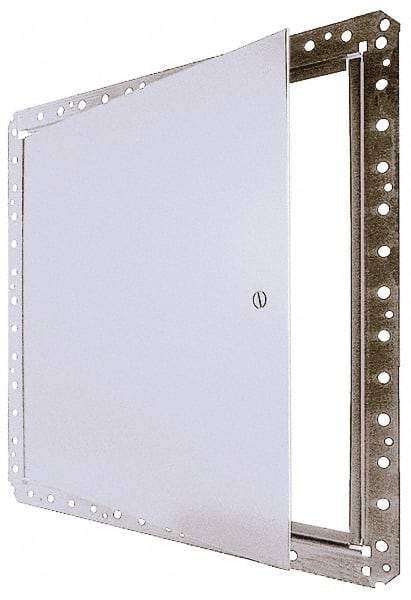 Karp - 14" Wide x 14" High, Steel Flush Access Door for Drywall - 12" Opening Width, 12" Opening Height - Americas Industrial Supply