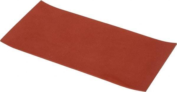 Made in USA - 6" Wide, 1/8" Thick, Silicone Rubber Foam Sheet - 30 Durometer, Orange-Red, -60 to 500°F, 650 psi Tensile Strength, Cut-to-Length - Americas Industrial Supply