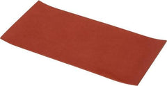 Made in USA - 6" Wide, 1/8" Thick, Silicone Rubber Foam Sheet - 30 Durometer, Orange-Red, -60 to 500°F, 650 psi Tensile Strength, Cut-to-Length - Americas Industrial Supply