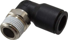 Legris - 12mm Outside Diam, 3/8 NPT, Nylon Push-to-Connect Tube Male Elbow - 290 Max psi, Tube to Male NPT Connection, Buna Nitrile O-Ring - Americas Industrial Supply
