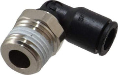 Legris - 1/4" Outside Diam, 1/4 BSPT, Nylon Push-to-Connect Tube Male Elbow - 290 Max psi, Tube to Male BSPT Connection, Buna Nitrile O-Ring - Americas Industrial Supply