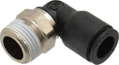 Legris - 3/8" Outside Diam, 3/8 BSPT, Nylon Push-to-Connect Tube Male Elbow - 290 Max psi, Tube to Male BSPT Connection, Buna Nitrile O-Ring - Americas Industrial Supply