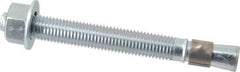 Red Head - 3/4 Inch Diameter, 3/4-10 Inch Thread, 7 Inch Overall Length, Grade 3, Wedge Expansion Concrete Anchor - Steel, Zinc Plated, 5-1/8 Inch Thread Length, Tie Wire Head, 3/4 Inch Drill - Americas Industrial Supply