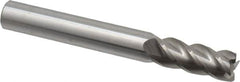 Accupro - 5/16", 4 Flute, Single End, Solid Carbide, 0.015" Corner Radius End Mill - 2-1/2" OAL, 40° Helix, Right Hand Flute, 3/4" LOC, Right Hand Cut - Americas Industrial Supply