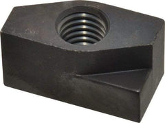 Gibraltar - 1/2-13 Blind Tapped Quarter Turn T Slot Nut - 11/16" Slot Width, 11/16 x 0.427" Base Width x Height, 1-3/8 x 3/4" OAL x Height - Americas Industrial Supply