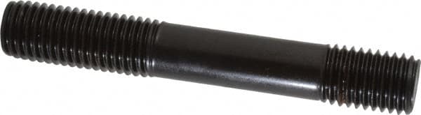 Gibraltar - 3/4-10 5" OAL Unequal Double Threaded Stud - Carbon Steel, Black Oxide Finish, 1-3/4" Long Thread Length, 7/8" Short Thread Length - Americas Industrial Supply
