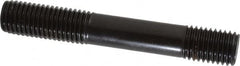 Gibraltar - 3/4-10 5" OAL Unequal Double Threaded Stud - Carbon Steel, Black Oxide Finish, 1-3/4" Long Thread Length, 7/8" Short Thread Length - Americas Industrial Supply