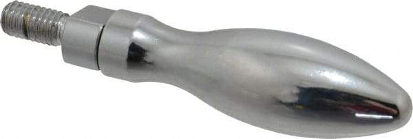 Gibraltar - M6x1 Threaded Stem, Revolving Handwheel & Machine Handle - Steel Bulb Shape Handle, Steel Stem - Americas Industrial Supply