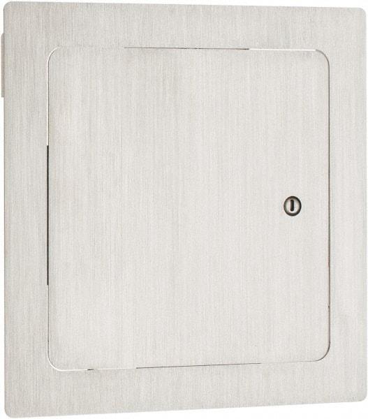 Karp - 9-1/2" Wide x 9-1/2" High, Stainless Steel Universal Access Door - 8" Opening Width, 8" Opening Height - Americas Industrial Supply