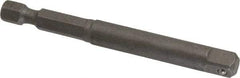 Irwin - 1/4" Square Size Hex to Square Adapter - 1/4" Hex Drive, 3" OAL - Americas Industrial Supply