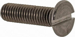 Value Collection - M5x0.80 Metric Coarse, 20mm OAL Slotted Drive Machine Screw - Flat Head, Grade 18-8 & A2 Stainless Steel, Uncoated, Without Washer - Americas Industrial Supply