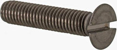 Value Collection - M5x0.80 Metric Coarse, 25mm OAL Slotted Drive Machine Screw - Flat Head, Grade 18-8 & A2 Stainless Steel, Uncoated, Without Washer - Americas Industrial Supply