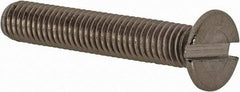 Value Collection - M5x0.80 Metric Coarse, 30mm OAL Slotted Drive Machine Screw - Flat Head, Grade 18-8 & A2 Stainless Steel, Uncoated, Without Washer - Americas Industrial Supply