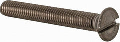 Value Collection - M5x0.80 Metric Coarse, 40mm OAL Slotted Drive Machine Screw - Flat Head, Grade 18-8 & A2 Stainless Steel, Uncoated, Without Washer - Americas Industrial Supply