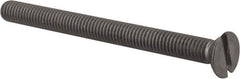 Value Collection - M6x1.00 Metric Coarse, 70mm OAL Slotted Drive Machine Screw - Flat Head, Grade 18-8 & A2 Stainless Steel, Uncoated, Without Washer - Americas Industrial Supply