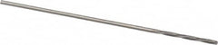 Magafor - 0.6706mm Solid Carbide 4 Flute Chucking Reamer - Spiral Flute, 0.0264" Straight Shank, 9/32" Flute Length, 1-5/16" OAL - Americas Industrial Supply
