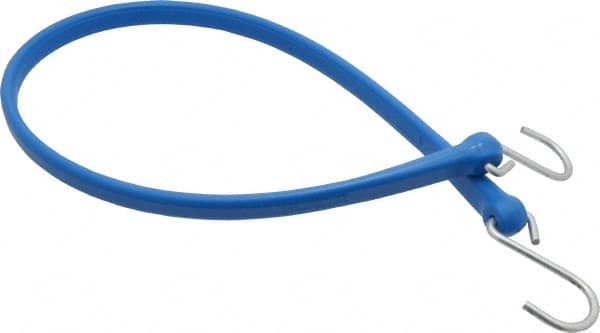 The Perfect Bungee - Heavy Duty Tie Down with S Hook - 36" OAL, Blue - Americas Industrial Supply