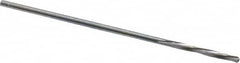 Magafor - 1.11mm Solid Carbide 4 Flute Chucking Reamer - Spiral Flute, 0.0437" Straight Shank, 25/64" Flute Length, 1-9/16" OAL - Americas Industrial Supply