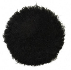 3M - 3" Diam Lambswool Bonnet Pad - 25/32" Pile, Hook & Loop Attachment - Americas Industrial Supply