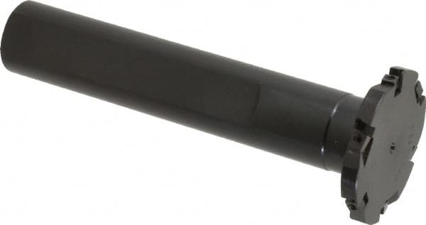 Cutting Tool Technologies - Shank Connection, 1/4" Cutting Width, 1/2" Depth of Cut, 2" Cutter Diam, 3 Tooth Indexable Slotting Cutter - 1" Shank Diam, DSSC Toolholder, 1215 Insert, Right Hand Cutting Direction - Americas Industrial Supply