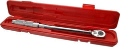 Proto - 1/2" Drive Micrometer Type Ratchet Head Torque Wrench - 21 N/m to 116 N/m Torque, 15-1/2" OAL, 0.68 N/m Graduation, Ratchet Head - Americas Industrial Supply