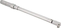 Proto - 1/2" Drive Micrometer Fixed Head Torque Wrench - 47 N/m to 210 N/m Torque, 21-1/8" OAL, 210 N/m Graduation, Ratchet Head - Americas Industrial Supply