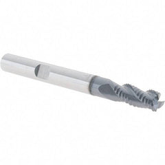 Iscar - 6mm Diam, Fine Pitch, 13mm LOC, 3 Flute Solid Carbide 45° Corner Chamfer Roughing End Mill - TiAlN Finish, 57mm OAL, 6mm Shank Diam, Single End, Centercutting, 38° Helix - Americas Industrial Supply