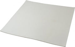 Made in USA - 12" Long, 12" Wide, 1/16" Thick, Silicone Rubber Foam Sheet - 35 to 45 Durometer, White, -20 to 500°F, 640 psi Tensile Strength, Plain Backing, Stock Length - Americas Industrial Supply