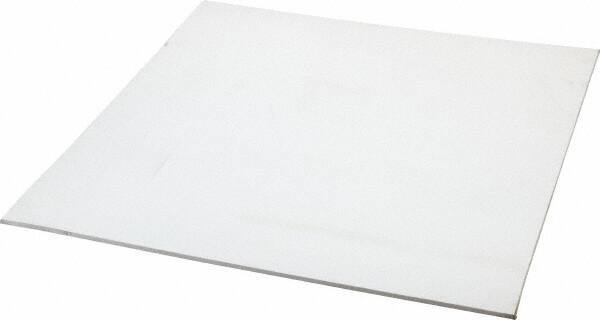 Made in USA - 12" Long, 12" Wide, 1/8" Thick, Silicone Rubber Foam Sheet - 35 to 45 Durometer, White, -20 to 500°F, 640 psi Tensile Strength, Plain Backing, Stock Length - Americas Industrial Supply