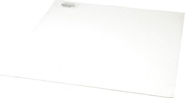 Made in USA - 12" Long, 12" Wide, 0.031" Thick, Silicone Rubber Foam Sheet - 35 to 45 Durometer, White, -20 to 500°F, 640 psi Tensile Strength, Adhesive Backing, Stock Length - Americas Industrial Supply