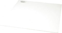 Made in USA - 12" Long, 12" Wide, 0.031" Thick, Silicone Rubber Foam Sheet - 35 to 45 Durometer, White, -20 to 500°F, 640 psi Tensile Strength, Adhesive Backing, Stock Length - Americas Industrial Supply