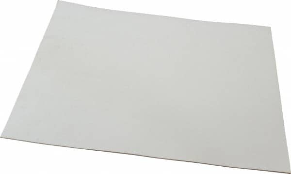 Made in USA - 12" Long, 12" Wide, 1/16" Thick, Silicone Rubber Foam Sheet - 35 to 45 Durometer, White, -20 to 500°F, 640 psi Tensile Strength, Adhesive Backing, Stock Length - Americas Industrial Supply