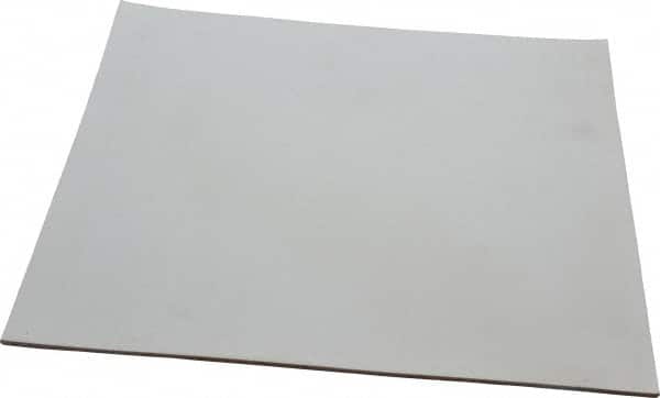 Made in USA - 12" Long, 12" Wide, 1/8" Thick, Silicone Rubber Foam Sheet - 35 to 45 Durometer, White, -20 to 500°F, 640 psi Tensile Strength, Adhesive Backing, Stock Length - Americas Industrial Supply