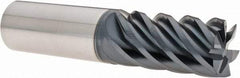 Iscar - 1", 1-3/4" LOC, 1" Shank Diam, 4-1/2" OAL, 6 Flute, Solid Carbide Square End Mill - Single End, TiAlN Finish, Spiral Flute, 45° Helix, Right Hand Cut, Right Hand Flute - Americas Industrial Supply