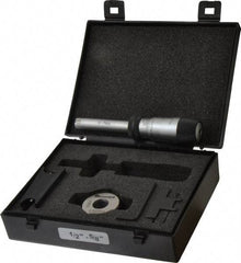 Starrett - 1/2" to 5/8", 2-7/16" Gage Depth, Mechanical Inside Hole Micrometer - 0.0003" Graduation, 0.00015" Accuracy, Ratchet Stop Thimble - Americas Industrial Supply