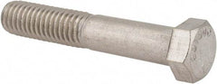 Value Collection - 7/16-14 UNC, 2-1/2" Length Under Head Hex Head Cap Screw - Partially Threaded, Grade 316 Stainless Steel, Uncoated, 5/8" Hex - Americas Industrial Supply