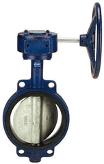 NIBCO - 10" Pipe, Lug Butterfly Valve - Gear Handle, Cast Iron Body, EPDM Seat, 200 WOG, Aluminum Bronze Disc, Stainless Steel Stem - Americas Industrial Supply