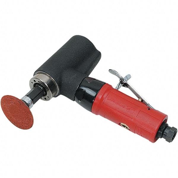 Autobrade Red - 2" Max Disc, 20,000 RPM, Pneumatic Handheld Disc Sander - 22 CFM, 1/4 NPT Inlet, 0.5 hp, 90 psi - Americas Industrial Supply