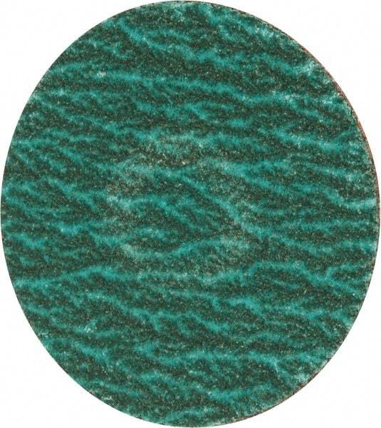 Merit Abrasives - 2" Disc Diam, 120 Grit, Zirconia Alumina Quick Change Disc - Type S Attaching System, Coated, Blue, Fine Grade, 30,000 RPM - Americas Industrial Supply