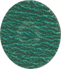Merit Abrasives - 2" Disc Diam, 120 Grit, Zirconia Alumina Quick Change Disc - Type S Attaching System, Coated, Blue, Fine Grade, 30,000 RPM - Americas Industrial Supply