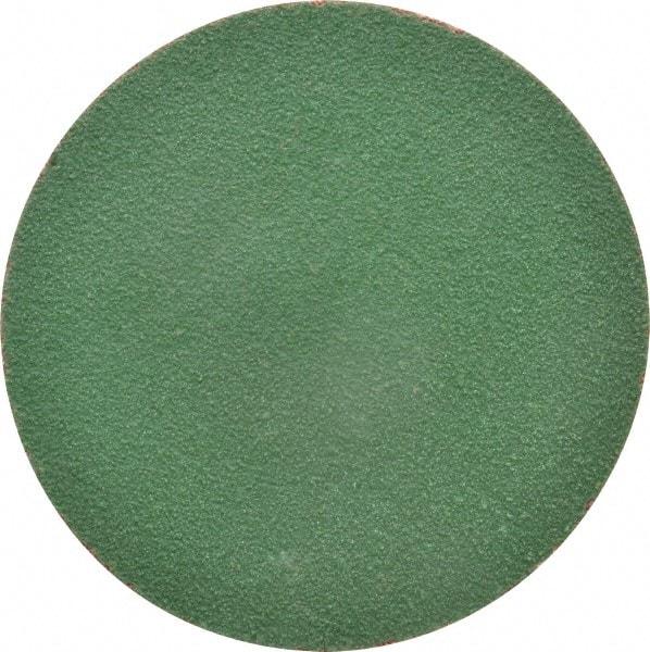 Merit Abrasives - 3" Disc Diam, 60 Grit, Zirconia Alumina Quick Change Disc - Type R Attaching System, Coated, Green, Medium Grade, 20,000 RPM - Americas Industrial Supply